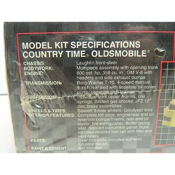 1991 AMT Ertl Model Car Kit Bobby Hamilton #68 Country Time Oldsmobile 6819 - Picture 4 of 8